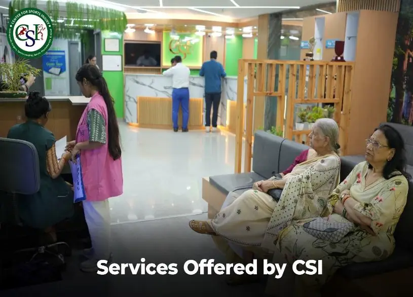 Services offered by Center for Sports Injury