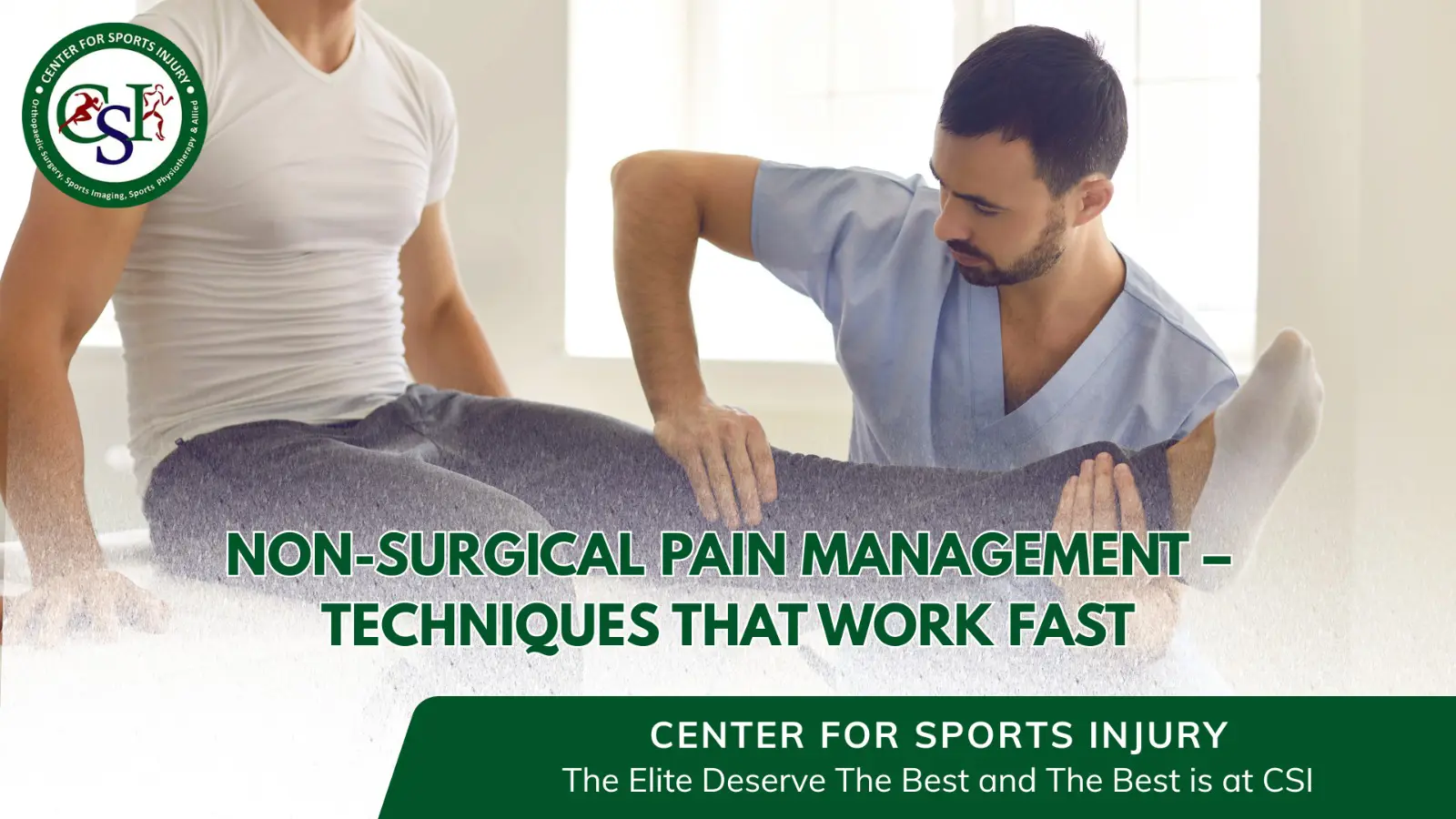 Non-Surgical Pain Management – Techniques That Work Fast