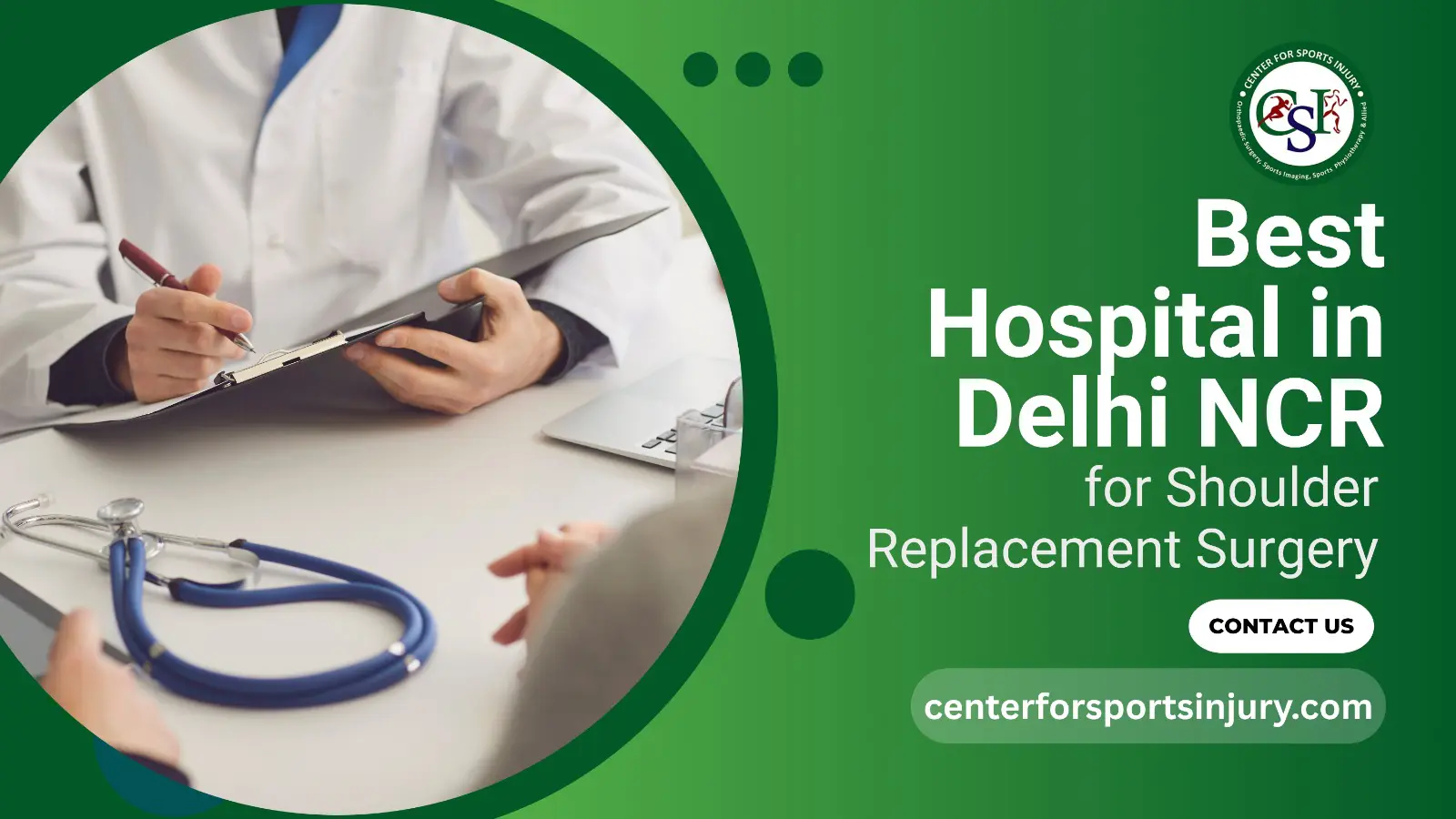 Shoulder replacement Delhi NCR, Dr Pushpinder Singh Bajaj, Center for Sports Injury Delhi