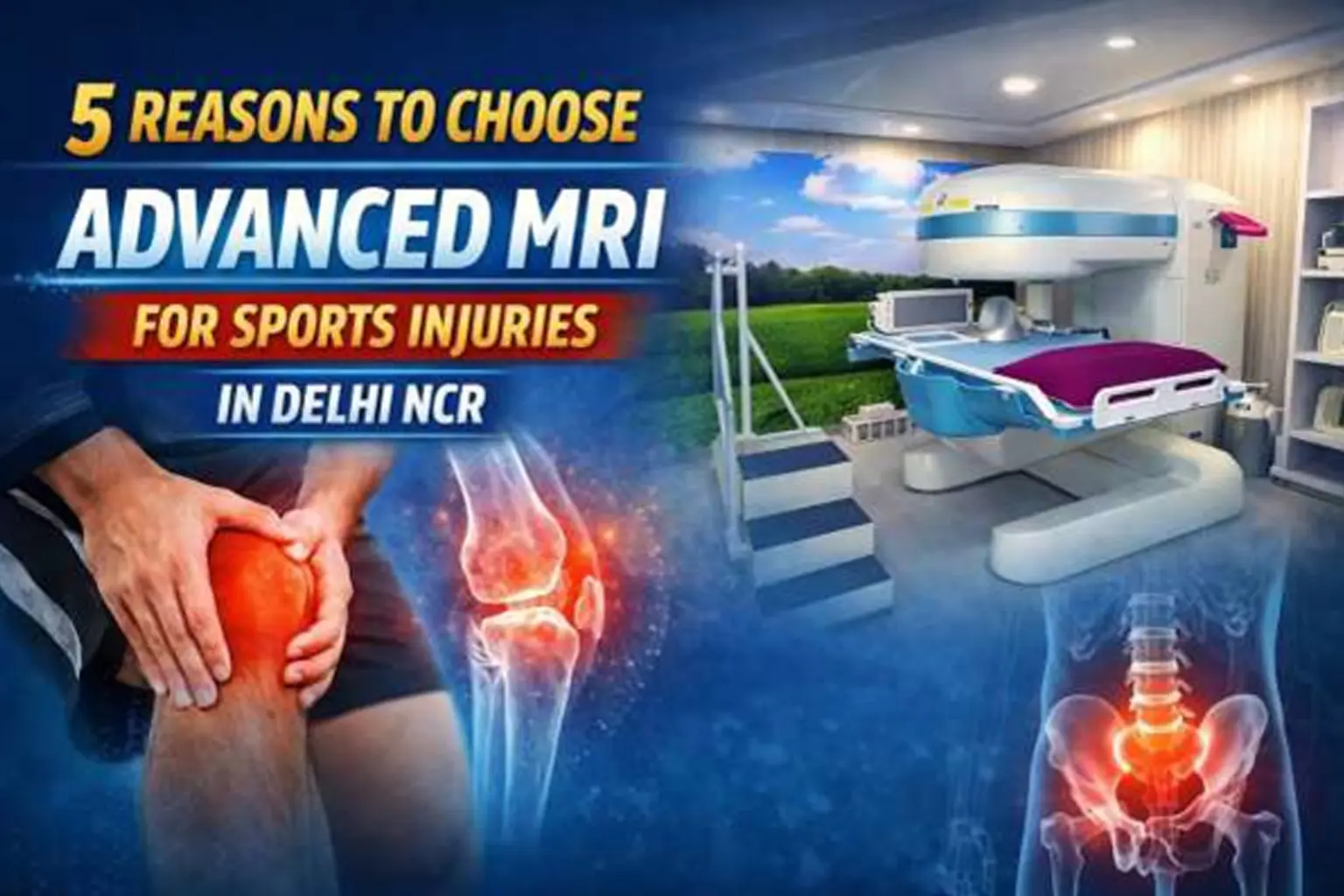 5 Reasons to Choose Advanced High-Tech AI-Based Open MRI for Sports Injuries in Delhi NCR