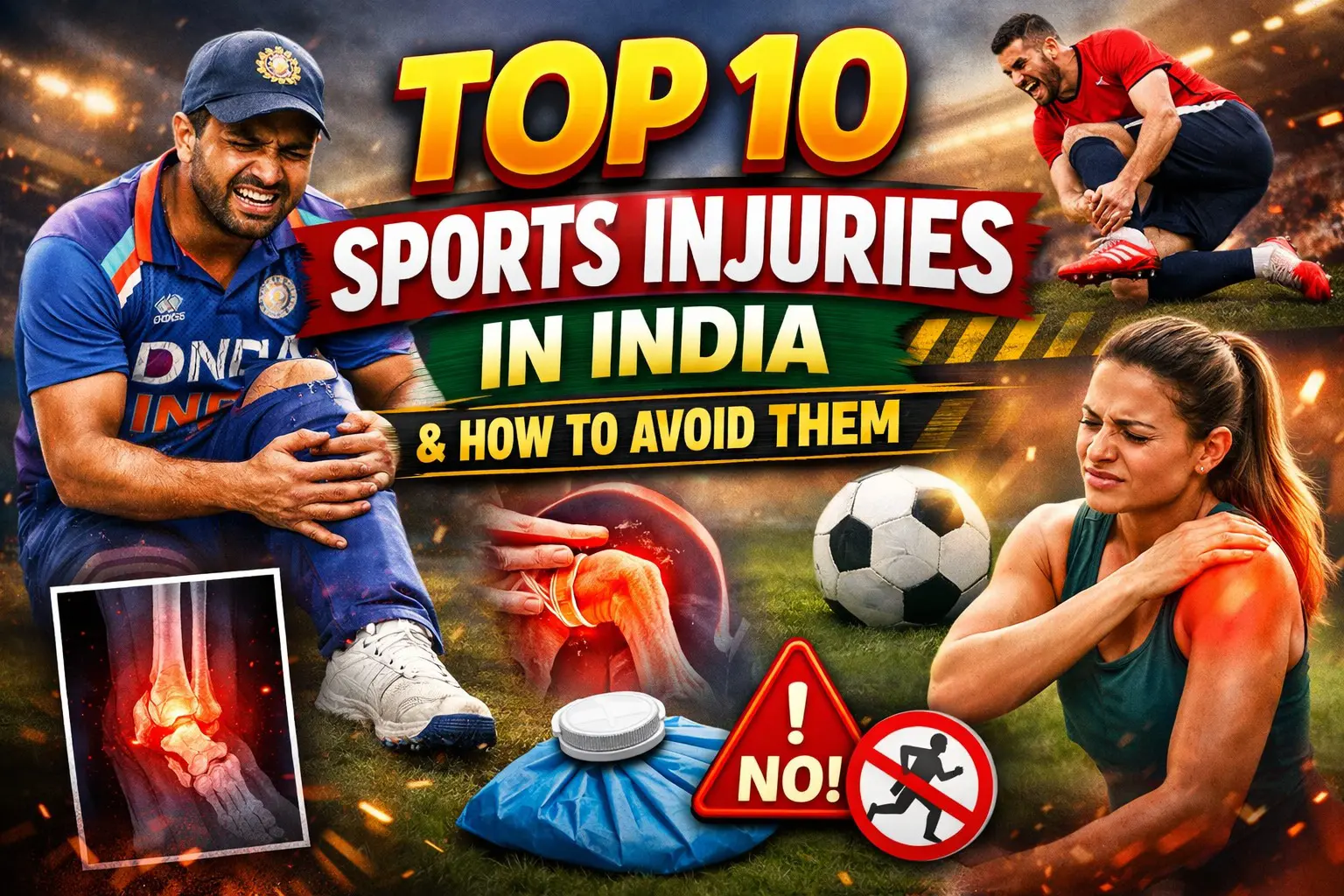 Top 10 Sports Injuries in India and How to Avoid Them