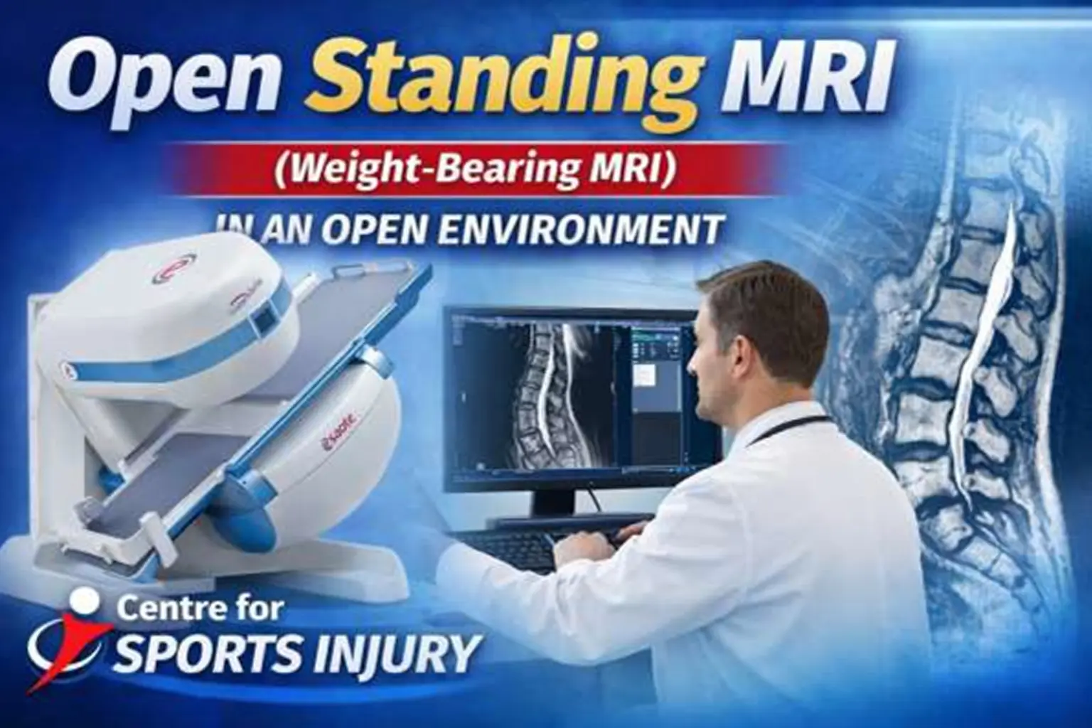 Open Standing MRI (Weight-Bearing MRI) in an Open Environment