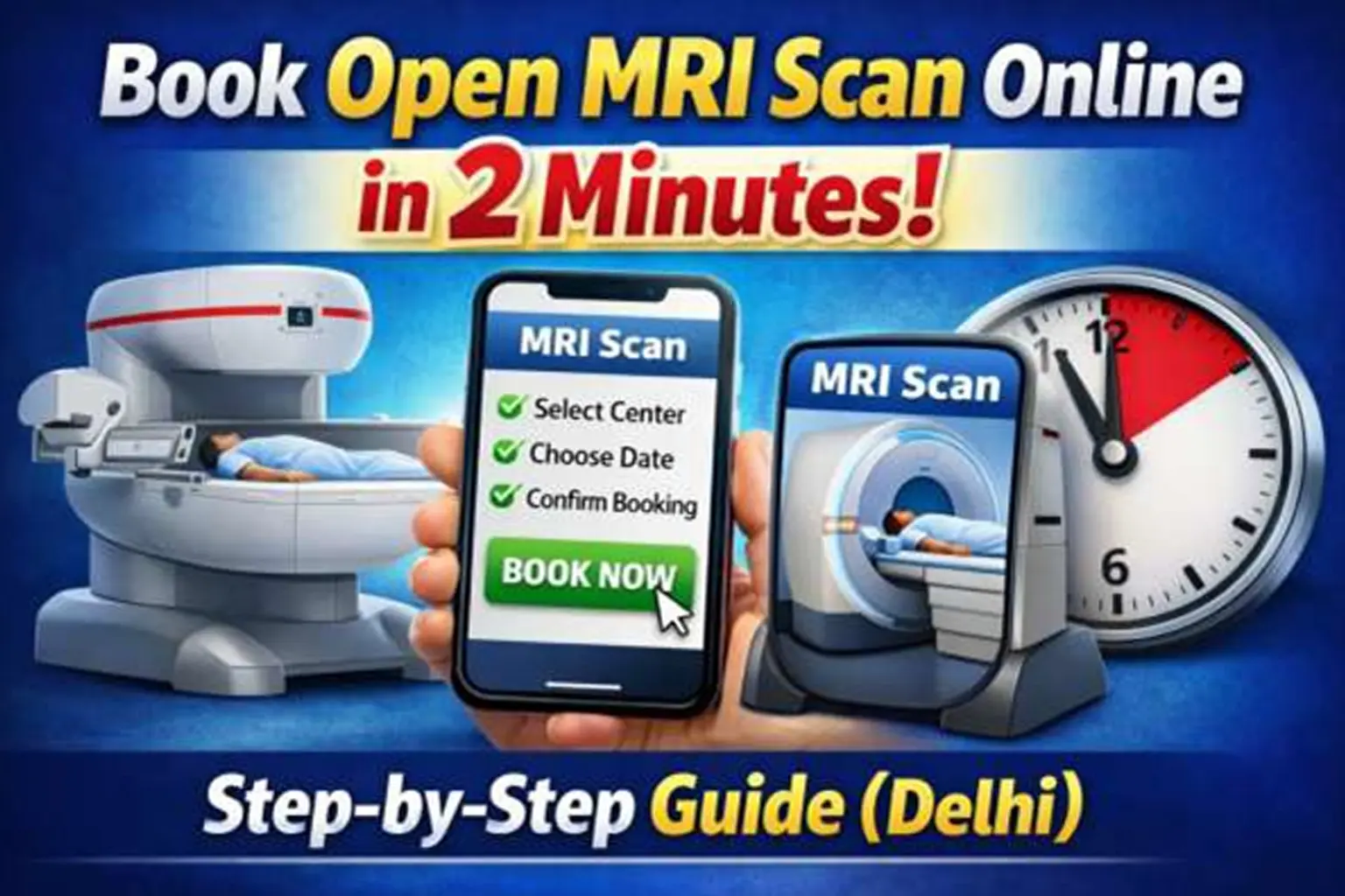 Book Open MRI Scan Online in 2 Minutes – Step-by-Step Guide (Delhi)