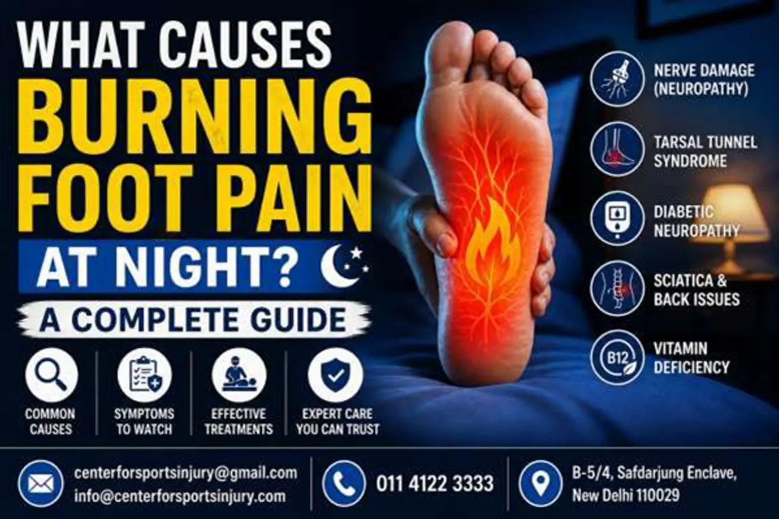 What Causes Burning Foot Pain at Night? A Complete Guide